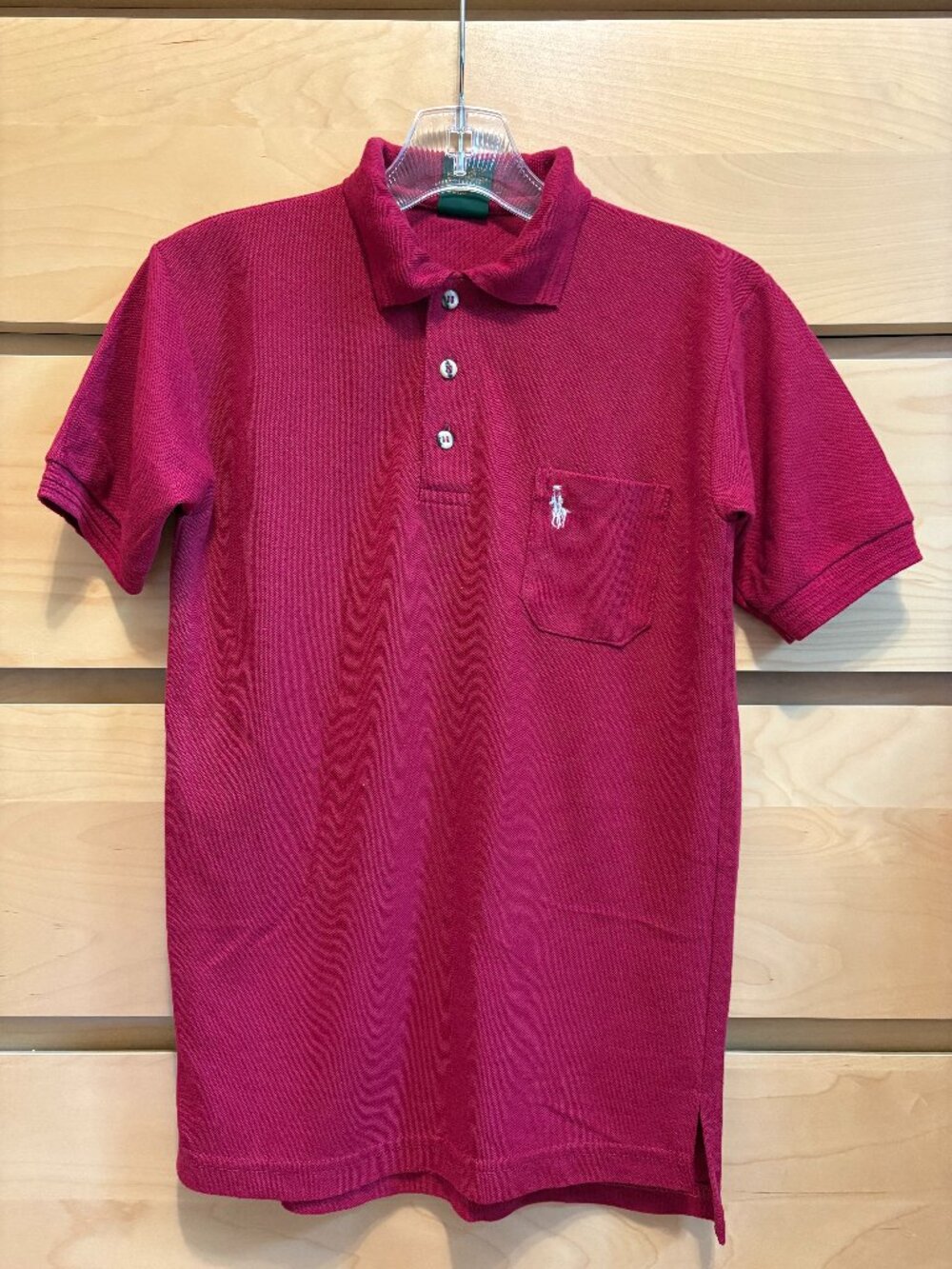 Vintage Lord Club Burgundy Polo Shirt, Size: XS, Youth 14